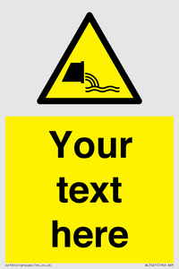 Custom Warning sewage effluent outfall